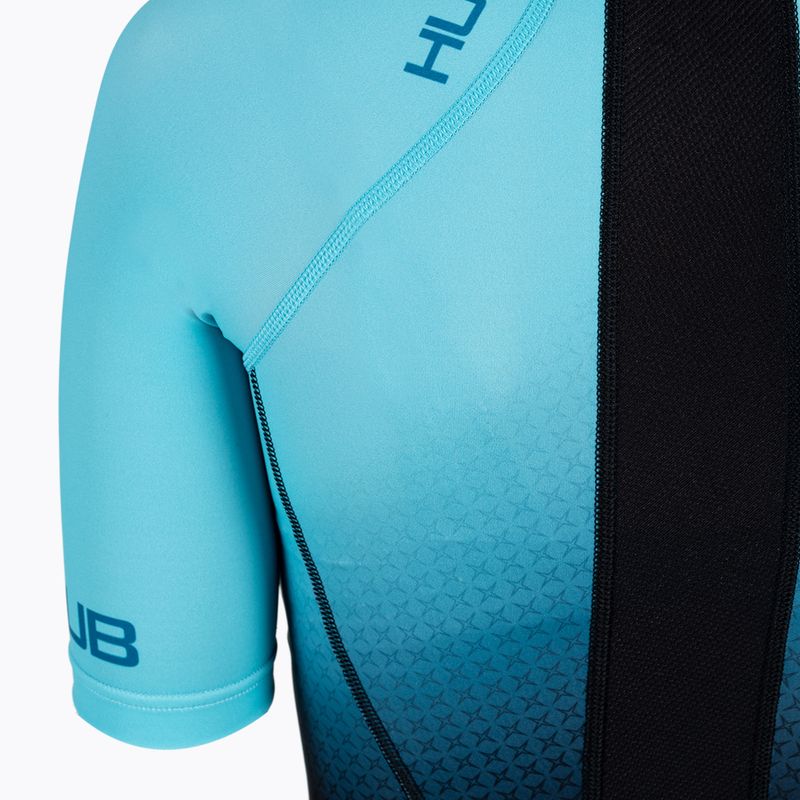 Tuta da triathlon da donna HUUB Commit Tuta lunga teal/nero 4