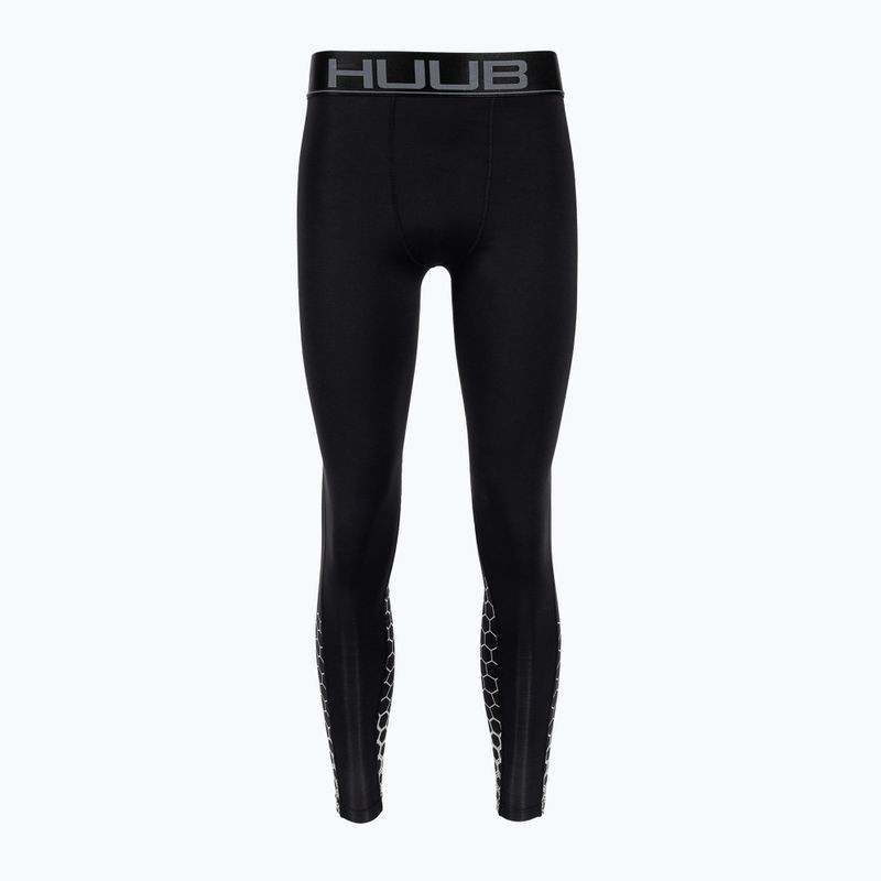 Uomo HUUB Leggings a compressione Collant nero