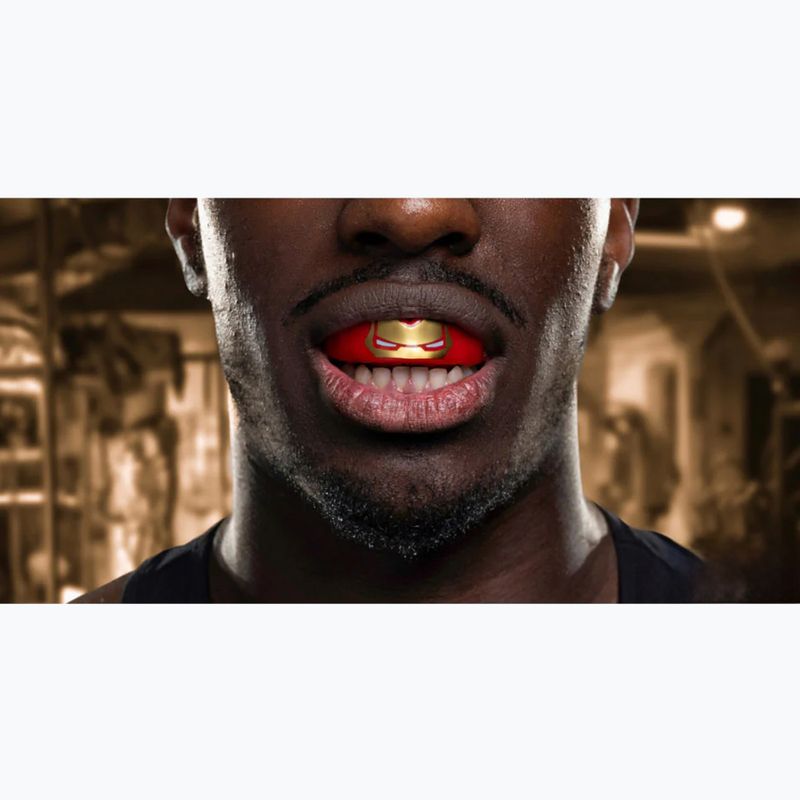 SAFEJAWZ Marvel Iron Man, protettore della mascella rossa 5