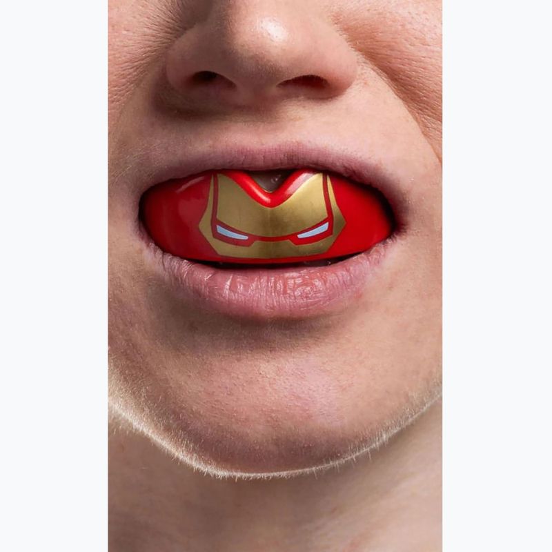 SAFEJAWZ proteggi-mascella per bambini Marvel Iron Man rosso 3
