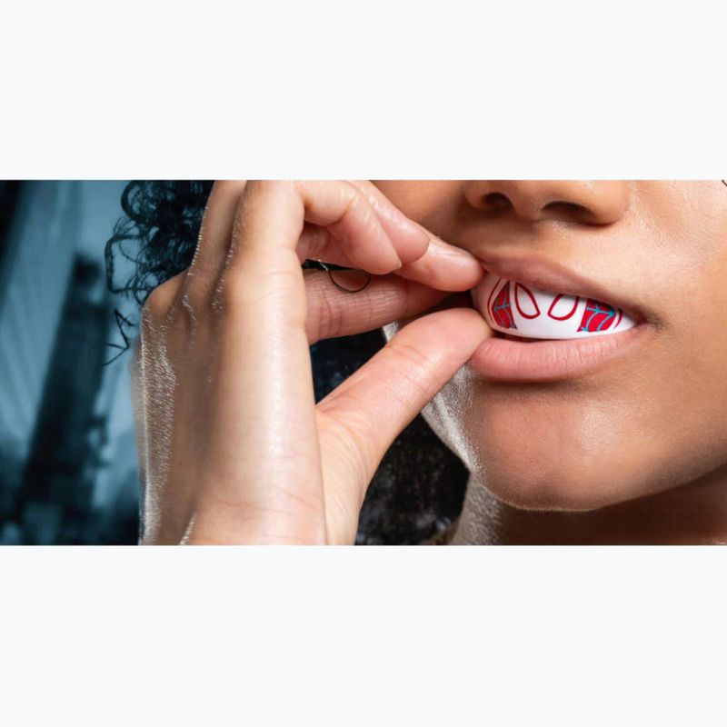 SAFEJAWZ Marvel Spider Gwen protezione mandibola bianca 4