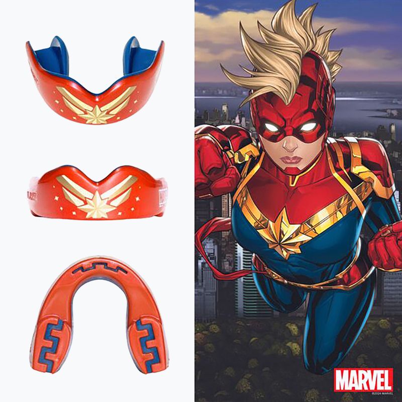 SAFEJAWZ Marvel Capitan Marvel protezione mascella rossa 3