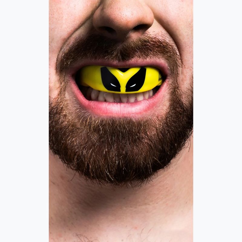 SAFEJAWZ Wolverine protezione mandibola gialla/nera 2