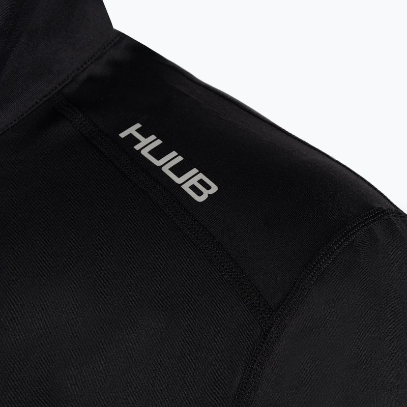 HUUB Uomo Felpa da allenamento Thermal Half Zip Top nero 4