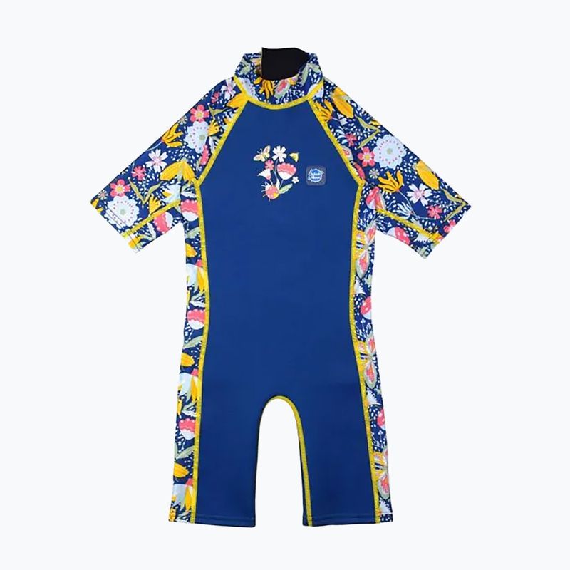 Schiuma da nuoto per bambini Splash About Combie UV Meadow blu navy/giallo