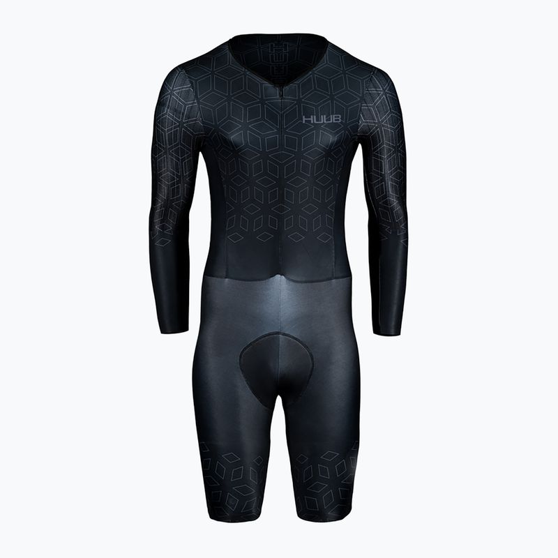 Tuta HUUB TT da uomo nero/carbone per ciclismo