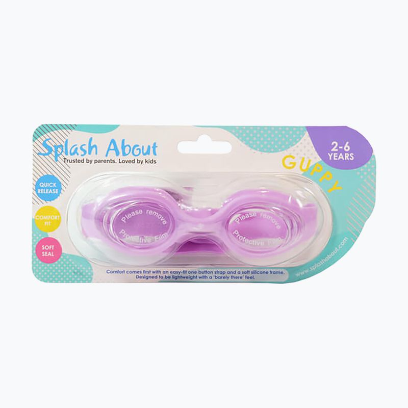 Occhialini da bagno per bambini Splash About Guppy lilla 3