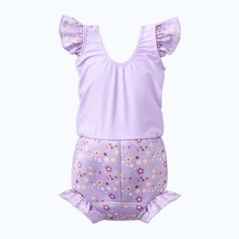 Costume intero per bambini con pannolino Splash About Happy Nappy Frills campo di fragole 2