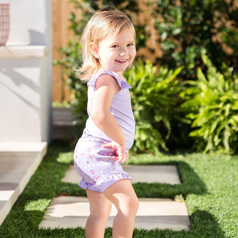 Costume intero per bambini con pannolino Splash About Happy Nappy Frills campo di fragole 5