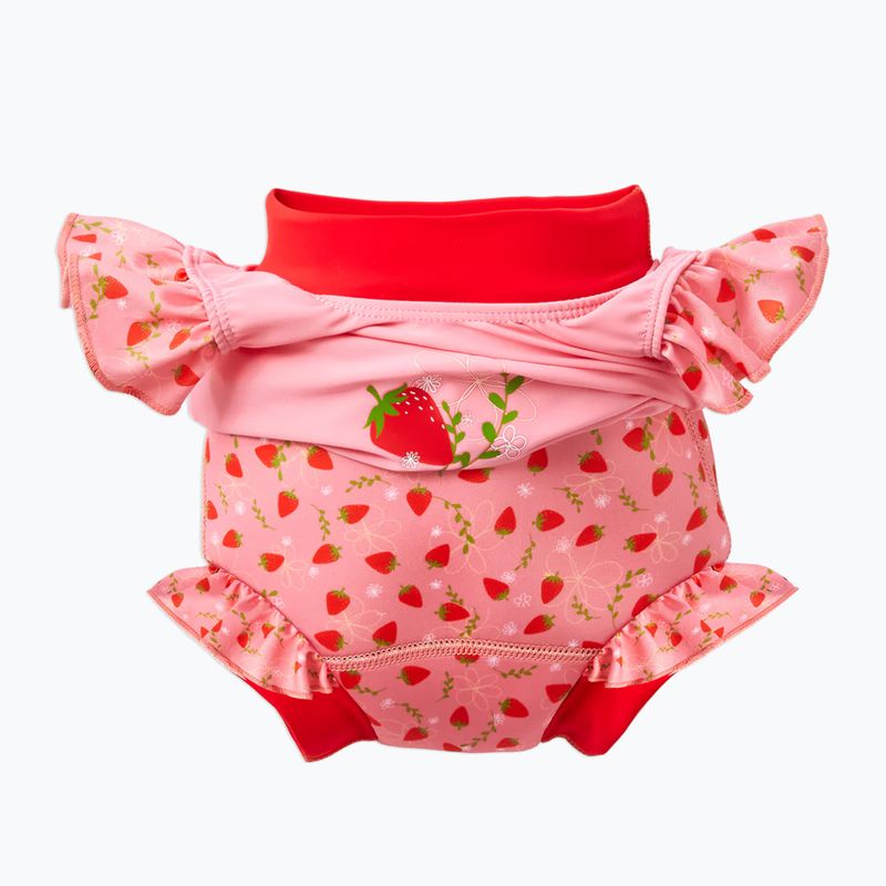 Costume intero per bambini con pannolino Splash About Happy Nappy Frills campo di fragole 3