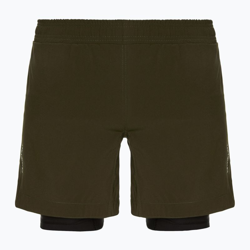 Pantaloncini da allenamento FUMETSU da uomo Origins Dual Layer kaki