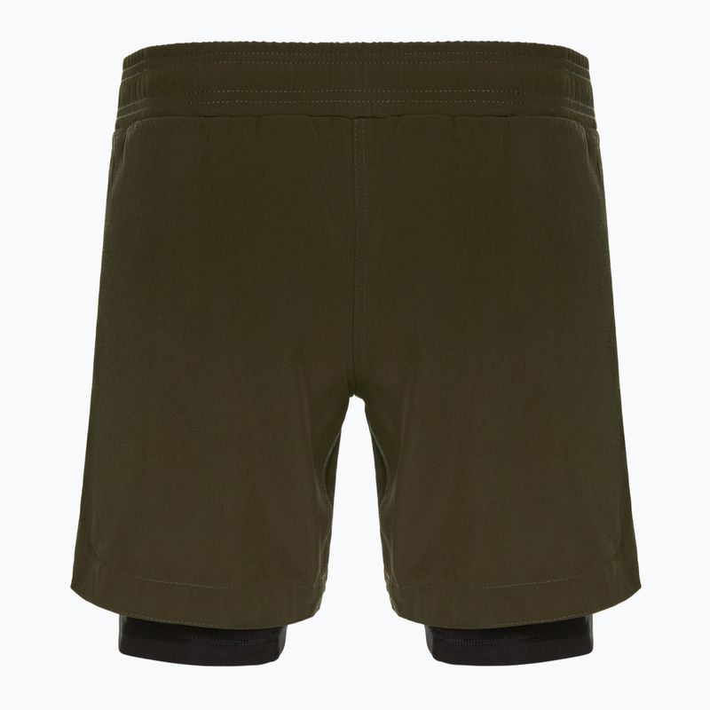 Pantaloncini da allenamento FUMETSU da uomo Origins Dual Layer kaki 2