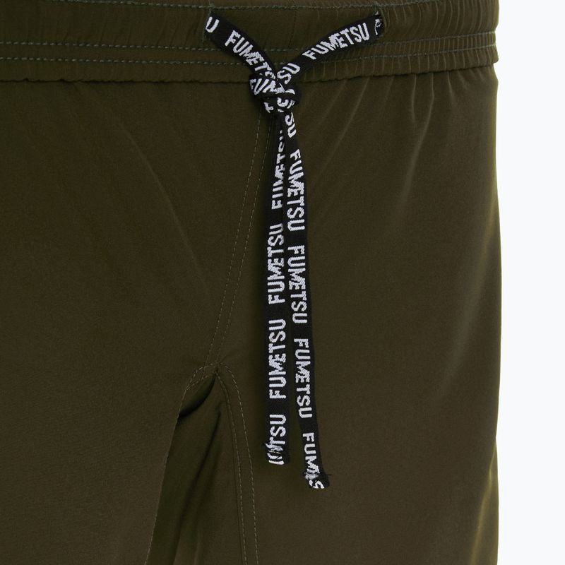 Pantaloncini da allenamento FUMETSU da uomo Origins Dual Layer kaki 5
