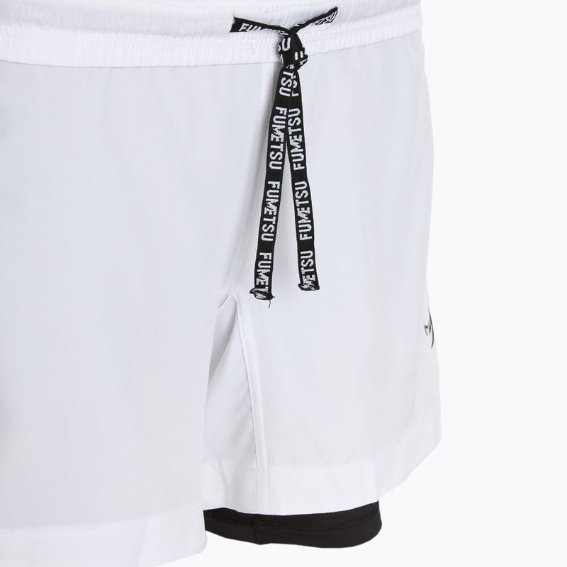Pantaloncini da allenamento da uomo FUMETSU Origins Dual Layer bianco 5