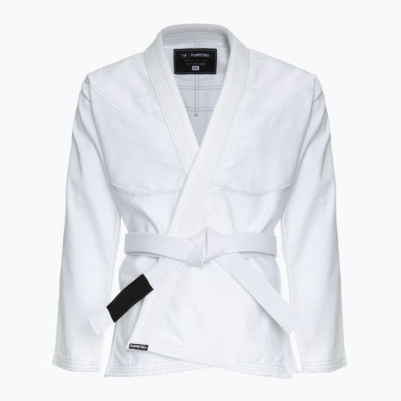 GI per jiu-jitsu brasiliano FUMETSU Ghost V-Lite BJJ bianco/nero 2