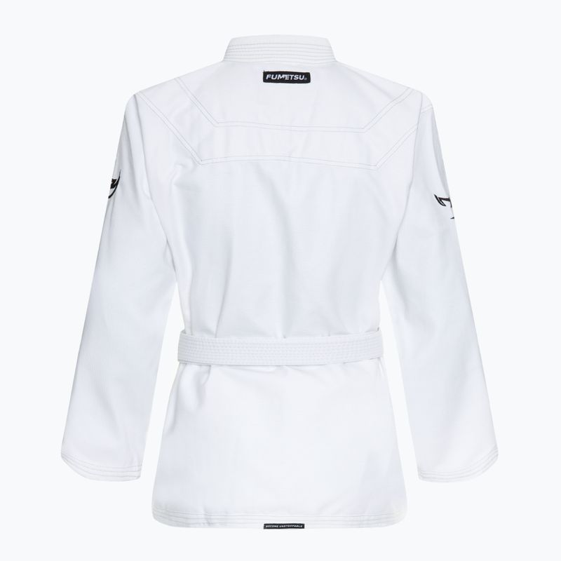 GI per jiu-jitsu brasiliano FUMETSU Ghost V-Lite BJJ bianco/nero 3