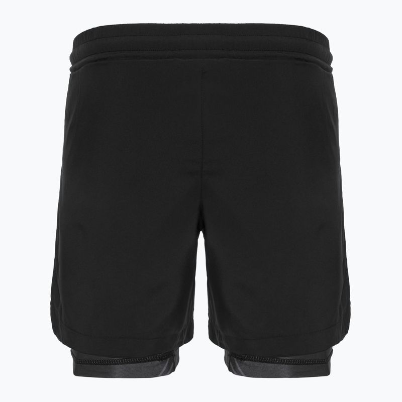 Pantaloncini da allenamento a doppio strato FUMETSU Icon da uomo, nero 2