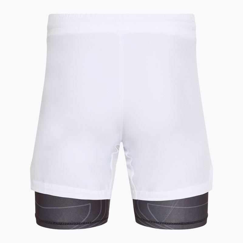 Pantaloncini da allenamento da uomo FUMETSU Icon Dual Layer Fight bianco 2