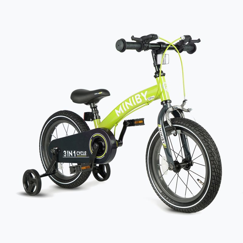 Bicicletta per bambini Qplay Miniby 3in1 verde 2