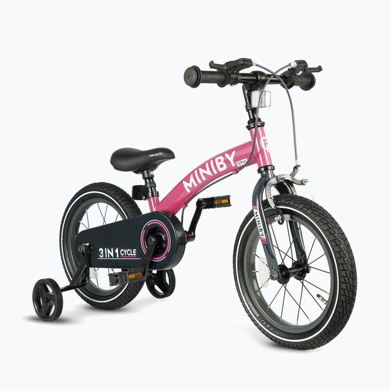 Bicicletta per bambini Qplay Miniby 3in1 rosa 2