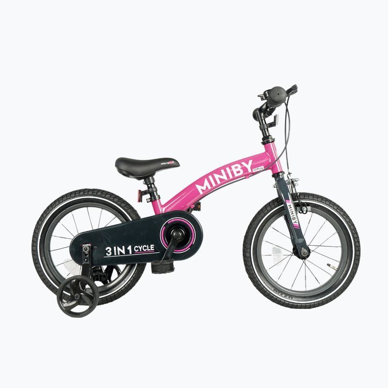 Bicicletta per bambini Qplay Miniby 3in1 rosa 5