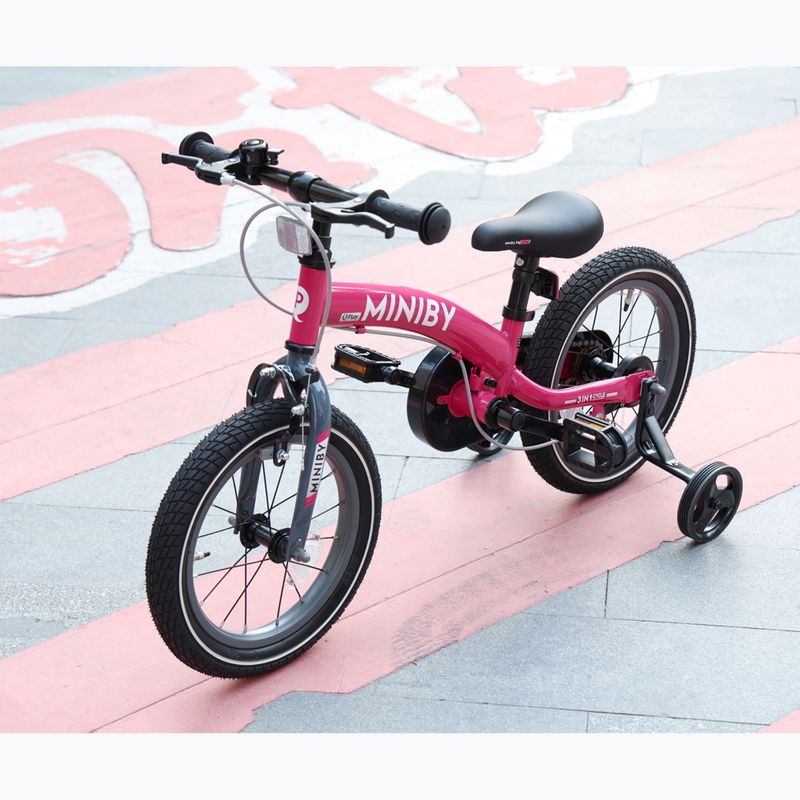 Bicicletta per bambini Qplay Miniby 3in1 rosa 7