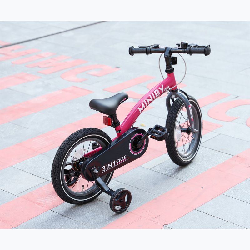 Bicicletta per bambini Qplay Miniby 3in1 rosa 9