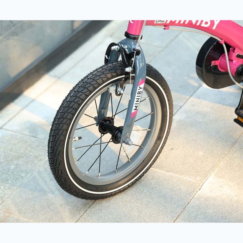 Bicicletta per bambini Qplay Miniby 3in1 rosa 10