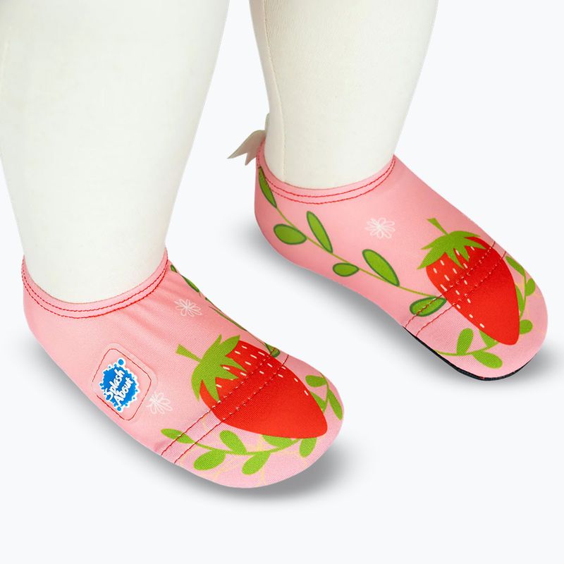 Scarpe da scoglio bambini Splash About Splash Shoes strawberry field 4