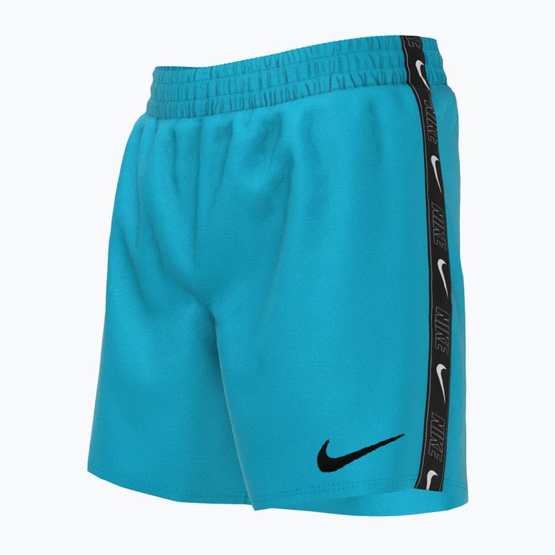 Pantaloncini da bagno da bambino Nike Logo Tape 4'' Volley blue lightning 5