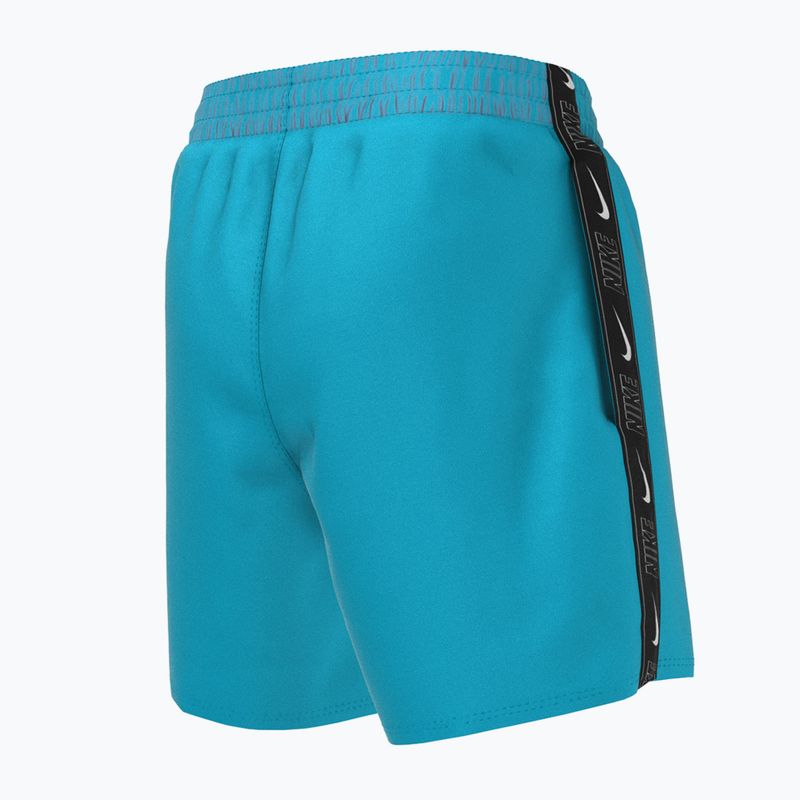 Pantaloncini da bagno da bambino Nike Logo Tape 4'' Volley blue lightning 7