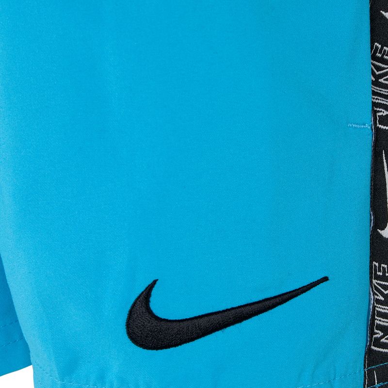 Pantaloncini da bagno da bambino Nike Logo Tape 4'' Volley blue lightning 3