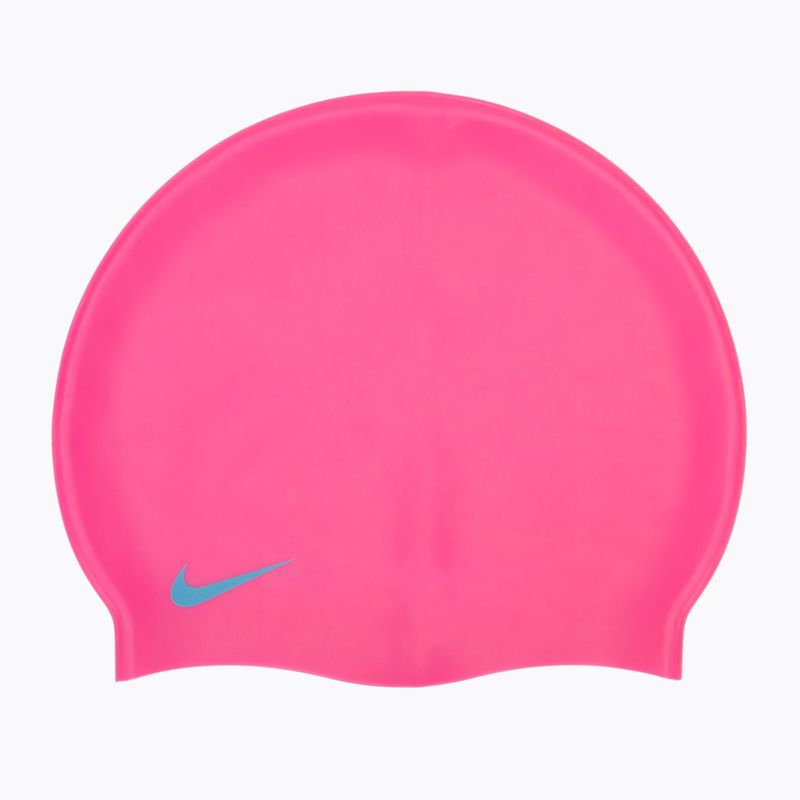 Cuffia da nuoto per bambini Nike Solid Silicone pink spell