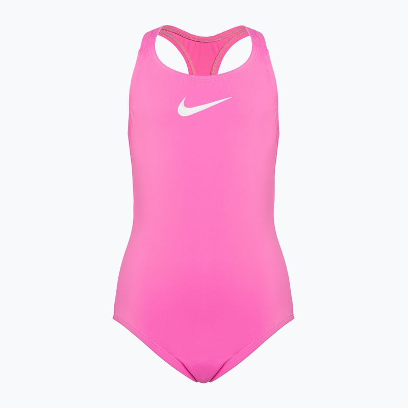 Costume da bagno intero Nike Essential Racerback rosa incantesimo per bambini