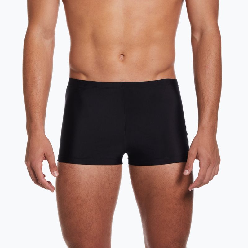 Boxer da bagno a gamba quadrata Nike Shift Uomo, nero 5