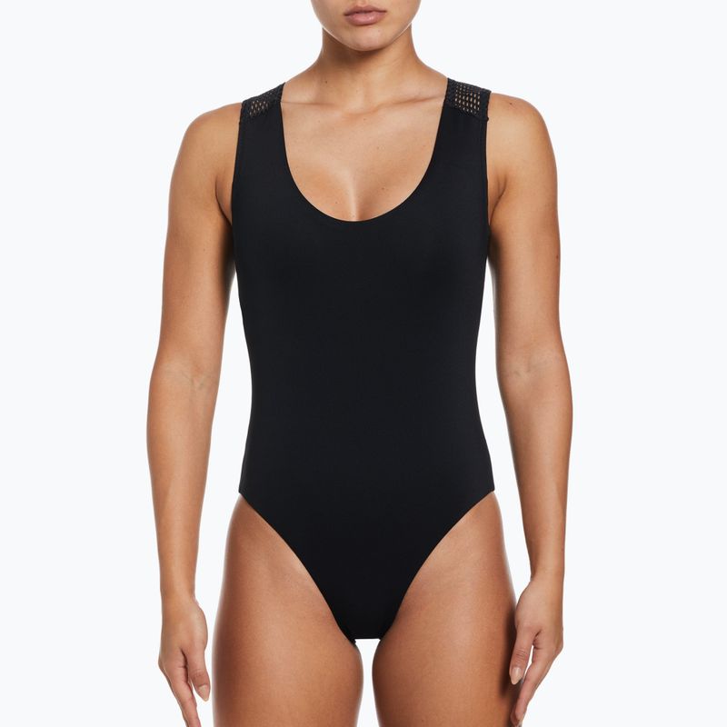 Costume intero donna Nike Wild Keyhole nero 5