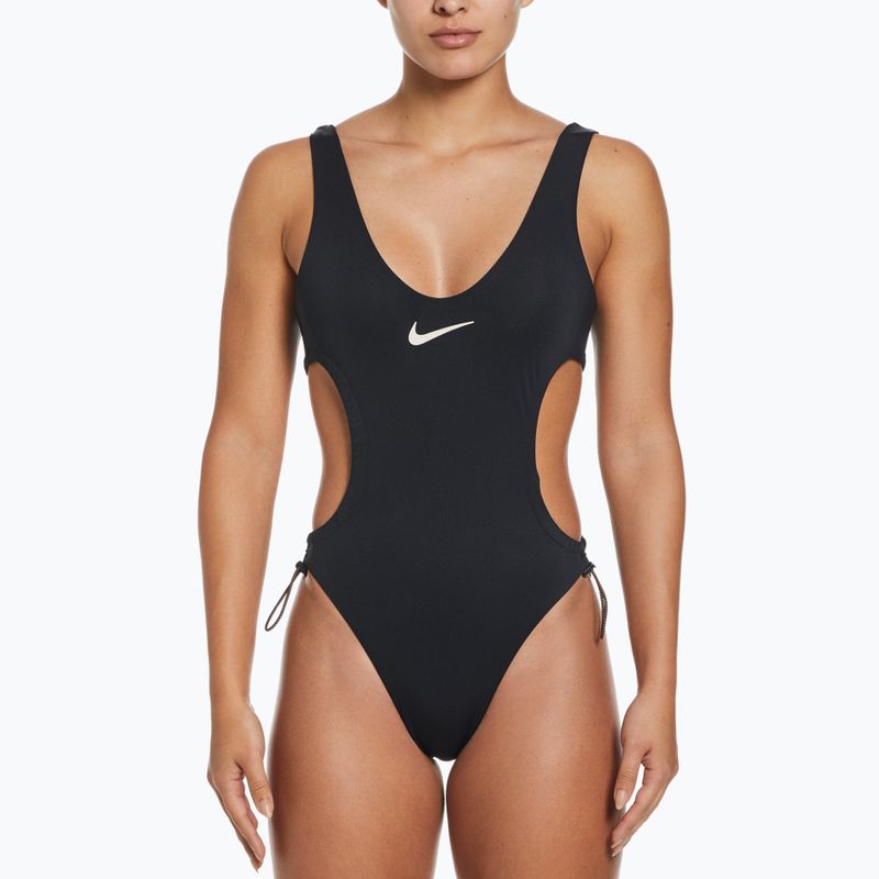 Costume intero donna Nike Wild Cutout nero 4