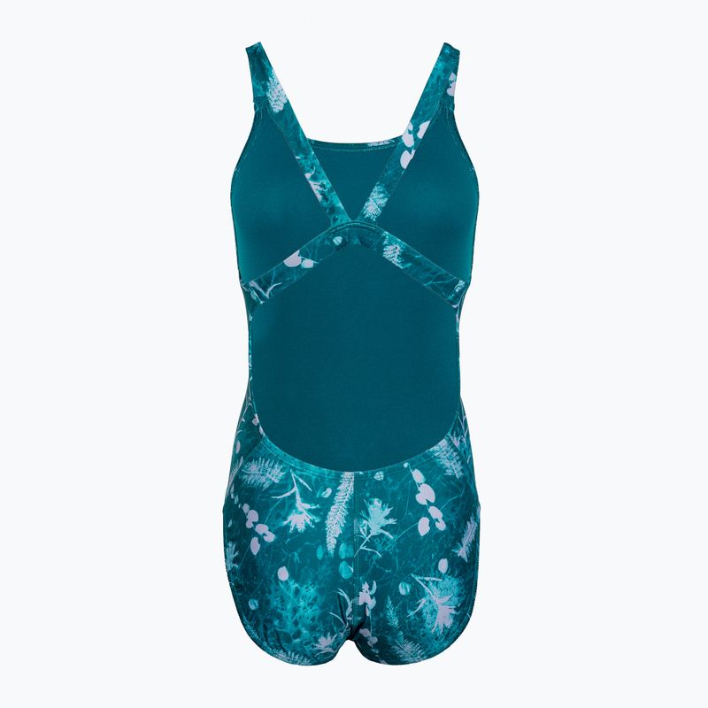 Costume intero donna Nike Hydrastrong Multi Print Fastback mineral teal 2