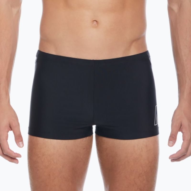 Boxer da bagno uomo Nike Logo Square nero 5