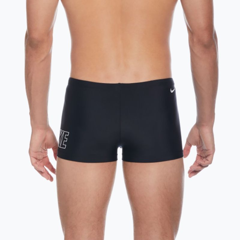 Boxer da bagno uomo Nike Logo Square nero 6