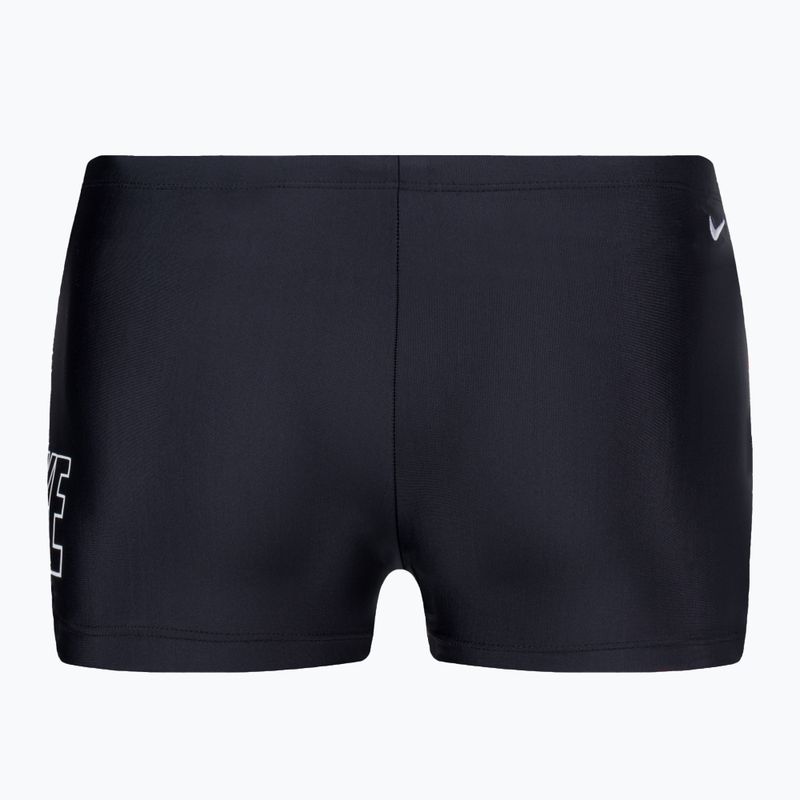 Boxer da bagno uomo Nike Logo Square nero 2