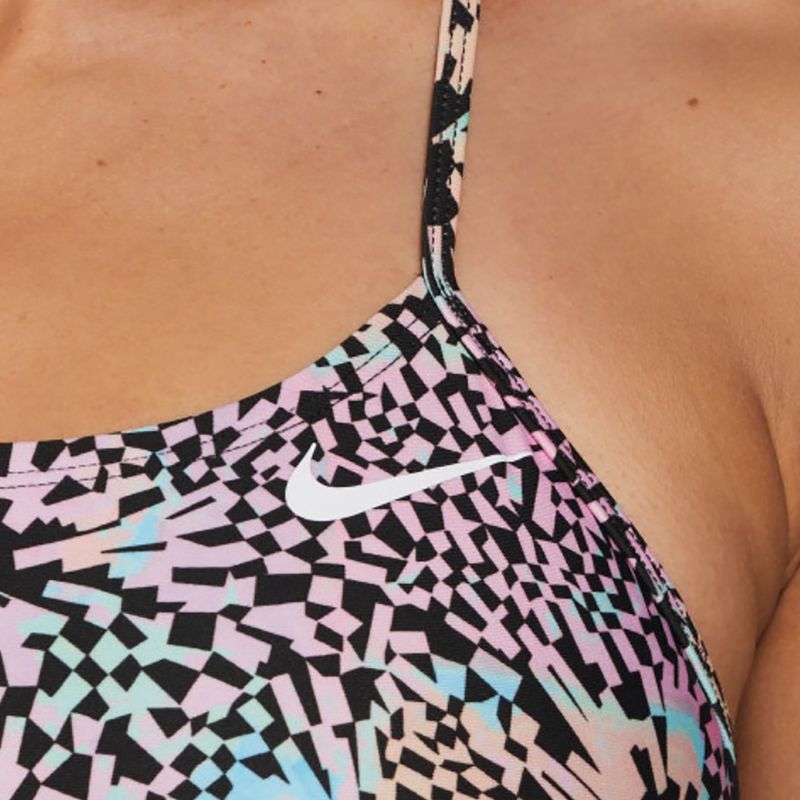 Costume da bagno intero donna Nike Hydrastrong Multi Print rosa fiorito 6