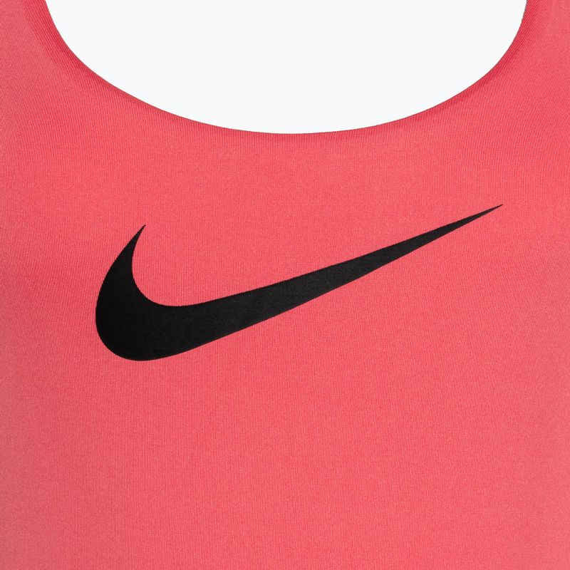 Costume intero donna Nike Logo Tape sea coral 3