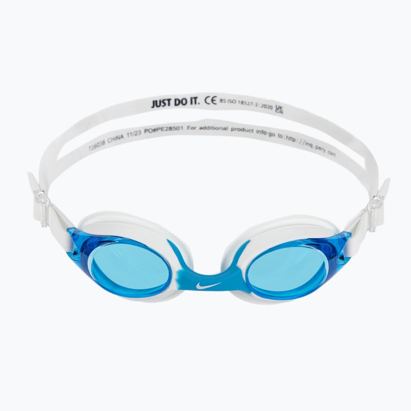 Occhialini da nuoto Nike Lil Swoosh Junior bianco 2