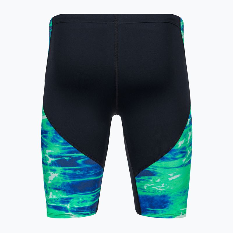 Costume da bagno Nike Smoke Jammer uomo blu verde 2