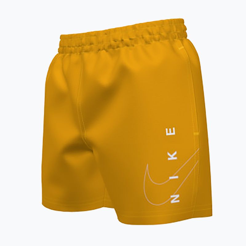 Pantaloncini da bagno Nike Split Logo 4" Volley laser arancione per bambini 5