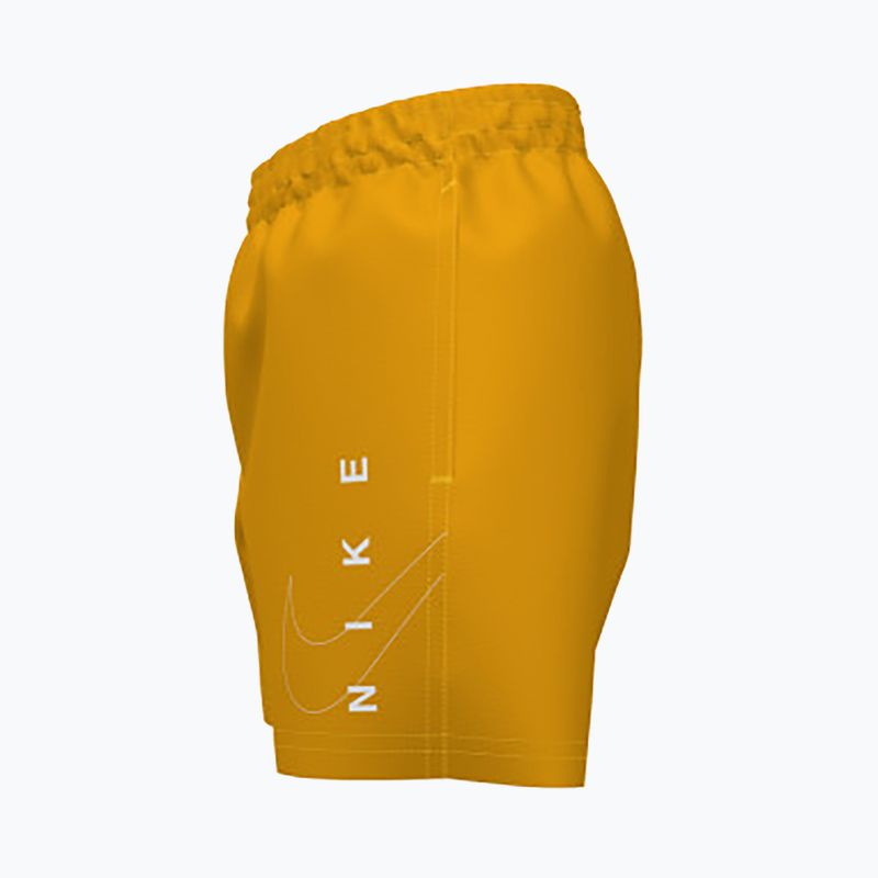 Pantaloncini da bagno Nike Split Logo 4" Volley laser arancione per bambini 7