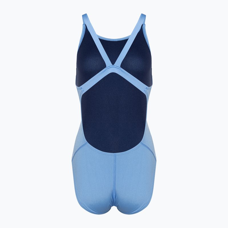 Costume intero donna Nike Hydrastrong Solid Fastback blu università 2