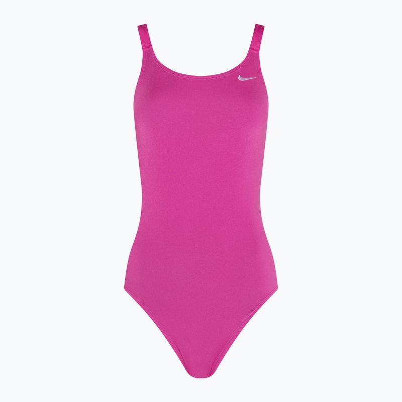 Costume intero donna Nike Hydrastrong Solid Fastback rosa fuoco