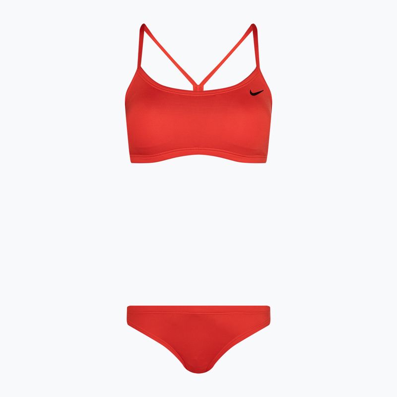 Costume da bagno a due pezzi da donna Nike Essential Sports Bikini light crimson